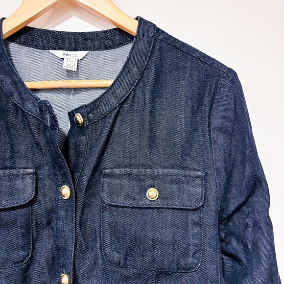 RW&CO. Dark blue denim blazer - Picture 6 of 11